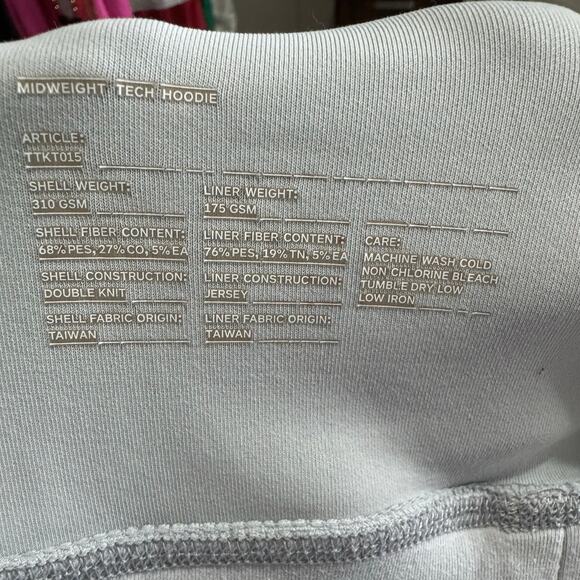 Ten Thousand Midweight Tech Hoodie Pullover Sweatshirt Athleisure Gray Size Larg - Picture 9 of 12